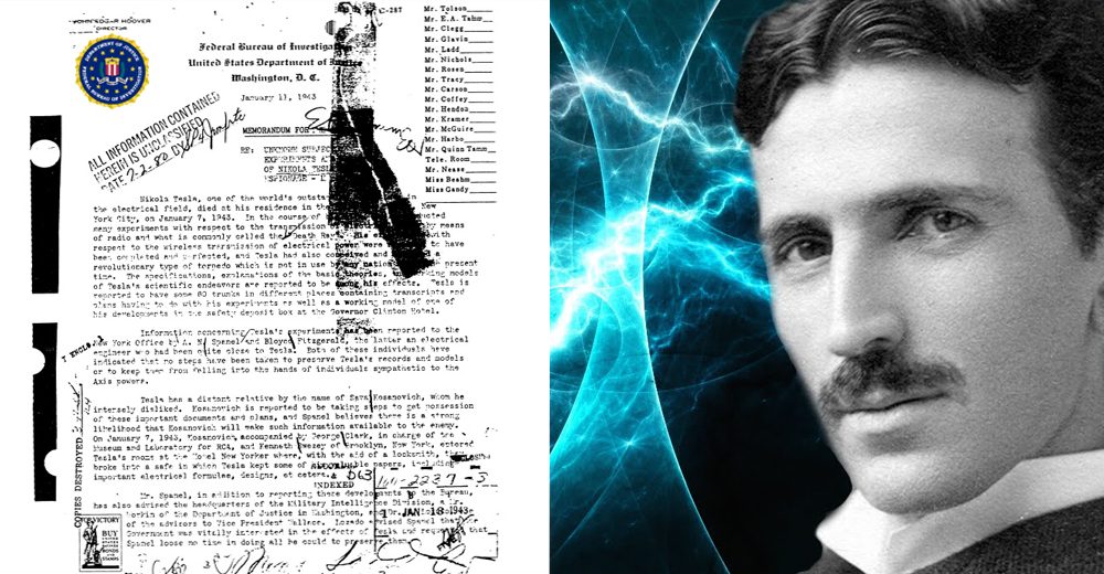 FBI Finally Released Tesla Documents On Death Ray, Ball Lightning And More