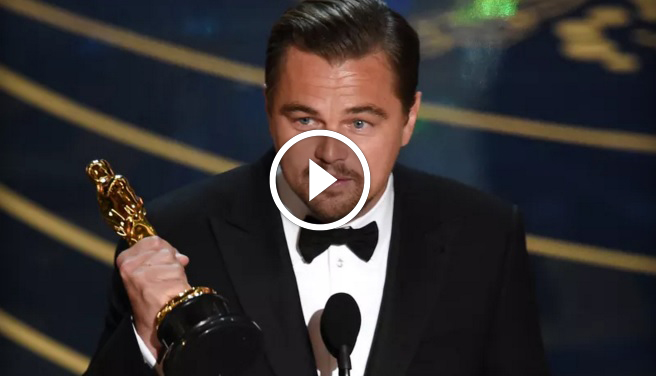 Leonardo DiCaprio Oscar Winning Speech