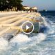 In a mesmerizing collaboration between mankind and the elements, this 230-foot sea-organ in Croatia harnesses the energy of the winds and waters of the Adriatic sea to create random but soothing and harmonized notes!