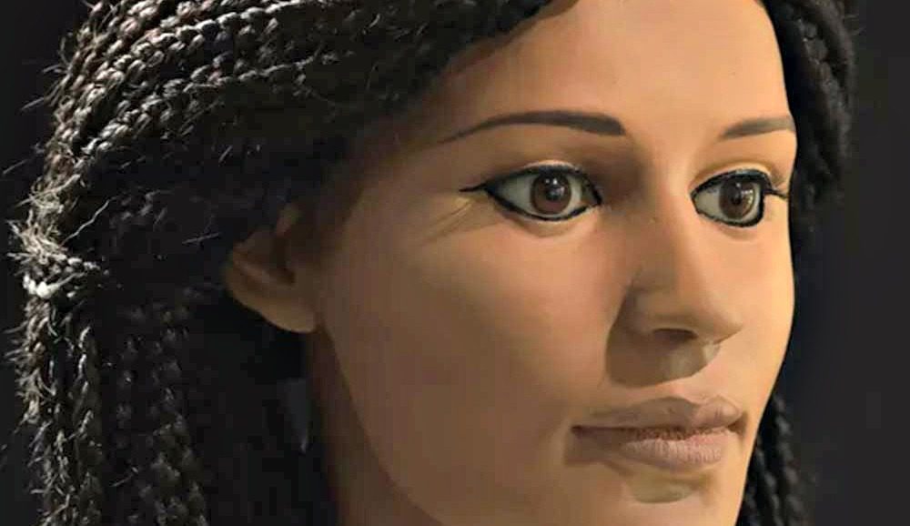 The Face Of A Beautiful Egyptian Woman Brought To Life From 2 000 Year